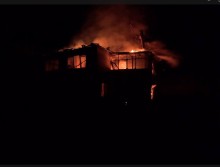 Пожежа на місці обстрілу