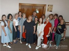 Спільне фото освітян Покровської та Шептицької громад