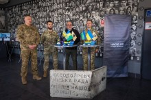 Презентація фільму.
Військовослужбовці та голова Часовоярської громади розповідають про фільм.