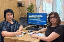 зустріч начальника фінансового управління Світлодарської міської військової адміністрації Яни Щиковської із радником з питань молоді Світлодарської МТГ