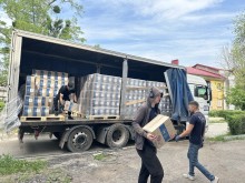 Благодійна організація благодійний фонд «Янголи Спасіння» забезпечує населення, яке постраждало внаслідок військових дій, продуктовими наборами