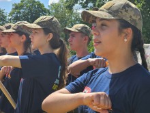 Учасники вишколу під час шикування
