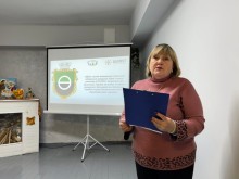 Начальник управління з питань ветеранської політики облдержадміністрації Артур Насібян під час звернення до присутніх зі словами подяки за стійкість та мужність