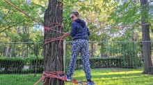 Діти Донеччини під час спортивних активностей на свіжому повітрі
