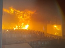 Пожежа всередині будівлі, яка слугувала складом для питної води.