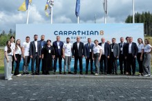 Вадим Філашкін та представники делегації Донеччини на Економічному форумі