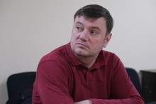 Начальник відділу інформаційно-комп'ютерного забезпечення Володимир Білокопитий на нараді з міністерством 