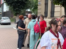 Фото учасників з пластового табору "Земля велетнів"