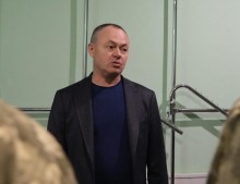 Заступник голови Ігор Бойко веде бесіду з військовослужбовцями Держспецзв'язку