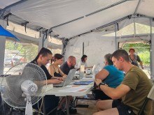 Оформлення документів евакуйованим донеччанам.
