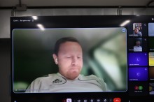 Учасники наради онлайн та доповідач.