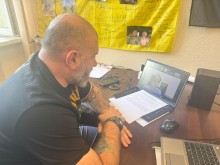 Начальник управління з питань ветеранської політики Артур Насібян бере участь у нараді