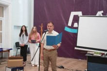 Вручення нагород та подяк освітянам під час святкування ювілею Донецького національного технічного університету у Дрогобичі