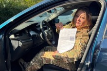 Світлана Галах здала екзамен у "Безбар'єрній автошколі"