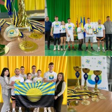 Колаж з 4 фото - моменти нагородження команди Очеретинської громади