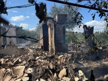 Зруйнований ворожим обстрілом будинок.