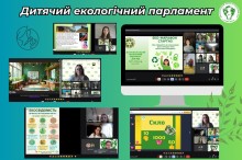 Онлайн-перебіг засідання дитячого екологічного парламенту.