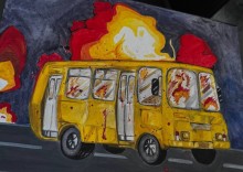 Творча робота студентів Краматорського фахового коледжу технологій та дизайну на виставці «На лінії вогню. Крізь полум’я — до волі»