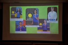 Слайд з презентації про досягнення спортсменів