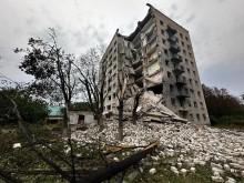 Зруйнована будівля гуртожитку у Краматорську