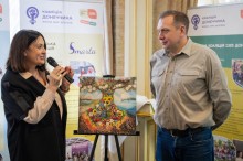Голова секретаріату Коаліції 1325, лідерка ГО Smarta Лілія Кісліцина та заступник голови ДонОДА Олександр Шевченко
