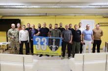 Вадим Філашкін разом із нагородженими бійцями