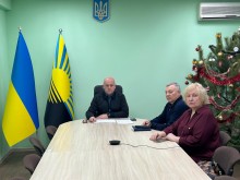 Перший заступник голови Донецької облдержадміністрації Юрій Винокуров та представники профільних структурних підрозділів ОДА на нараді