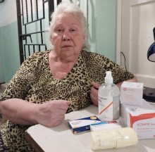 Видача медичних препаратів мешканцям Донеччини