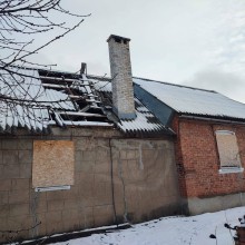 Будинок, зруйнований російськими окупантами