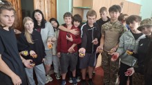 Діти Донеччини під час активностей у межах вишколу "Січ незламних"