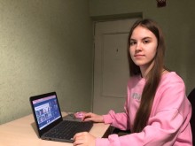 Учасниця онлайн-засідання Дитячого екологічного парламенту Донеччини