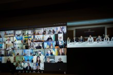 Учасники засідання президії Конгресу місцевих та регіональних влад при Президентові України