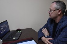 Заступник голови на онлайн нараді при обговоренні питань обговорення щодо ролі та місця України в реалізації та адвокації Всесвітньої ініціативи з посилення політичної підтримки міжнародного гуманітарного права