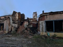 Руїни будинку, який зруйнували окупанти.
