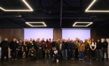 Спільне фото учасників Всеукраїнського форуму керівників центрів національного спротиву