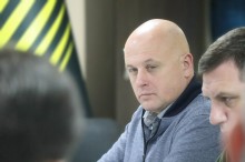 Перший заступник голови Донецької облдержадміністрації Юрій Винокуров бере участь у засіданні Ради оборони області.