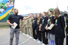 Відзначення молоді Черкаської громади на урочистому шикуванні