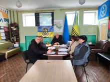 Начальник Лиманської міської військової адміністрації Олександр Журавльов та представники Лиманської міської ради розповідають про реалізацію ветеранської політики в громаді