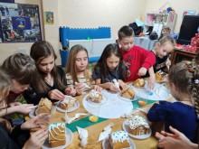 Діти-переселенці під час заходу "Різдвяне диво".