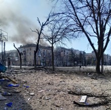 Зруйновані будинки в центрі Дружківки