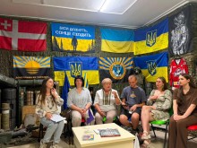 Лілія Золкіна, начальниця управління сім'ї, молоді та масових заходів національно-патріотичного виховання виступає на заході