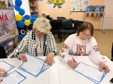 Жінки з Донеччини, які перемістилися до безпечних регіонів України, взяли участь у Всеукраїнському радіодиктанті національної єдності «Треба жити».