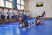 Показовий виступ з вільної боротьби вихованців Донецького обласного спортивного коледжу ім. С. Бубки