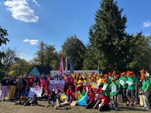 Учасники на урочистому закритті патріотичної таборової зміни «Ми разом»