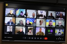 Члени засідання Ради оборони Донецької області, які приєднались онлайн