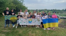 Спільне фото учасників фестивалю з Очеретинської громади