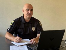 Представник поліції під час наради