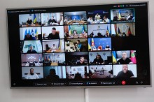 Учасники онлайн наради, які приєднались онлайн
