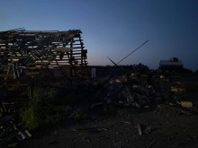 Знищена окупантами господарська будівля.