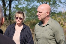 Вадим Філашкін оглядає хід ремонтних робіт на дорогах Донечини